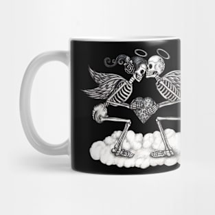 Skeletons in love. Mug